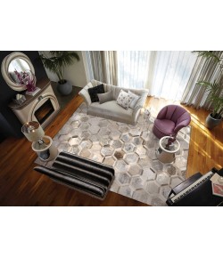 Michael Amini Ma01 Amini City Chic - Ma100 Silver Area Rug 8 ft. X 10 ft. Rectangle