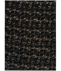 Nourison Cozy Shimmer Black Gold CSH01 8 ft. X 10 ft. Rect. Rug