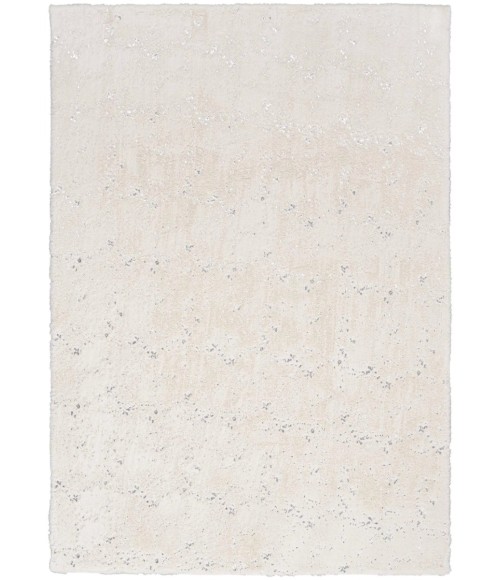 Nourison Cozy Shimmer Ivory Silver CSH01 8 ft. X 10 ft. Rect. Rug