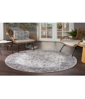 Nicole Curtis Machine Washable Series 1 Ivory Beige SR101 5 ft. 3 in. Round Rug