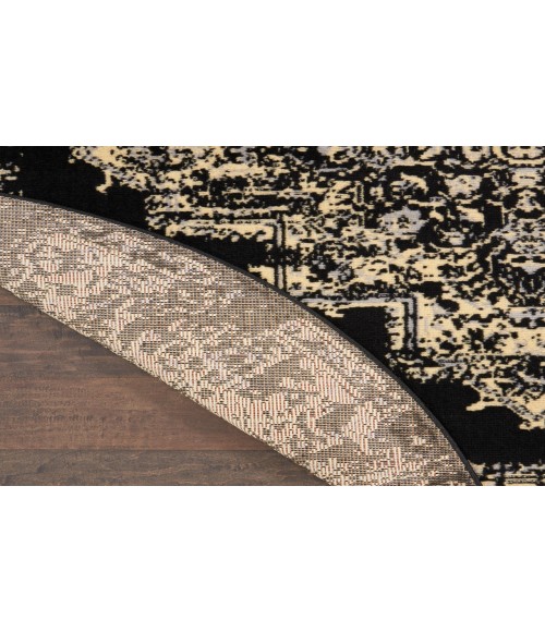 Nourison Grafix Black GRF14 4 ft. Round Rug