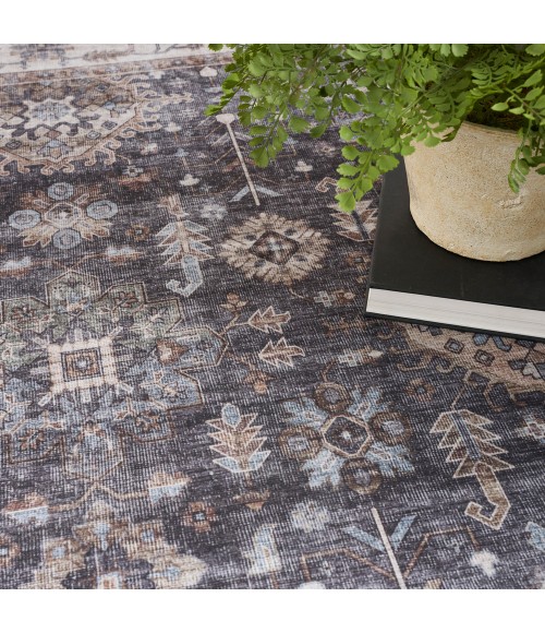 Nourison Fulton Area Rug FUL12 Charcoal