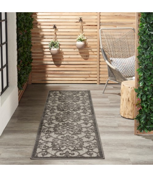 Nourison Aloha Runner Area Rug ALH21-Grey/Charcoal