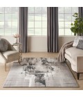 Nourison Twilight Area Rug TWI30 Grey/Ivory/Black