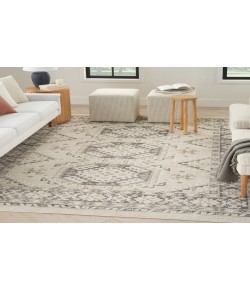 Nourison Serenity Home Ivory Grey SRH01 9 ft. X 12 ft. Rectangle Rug