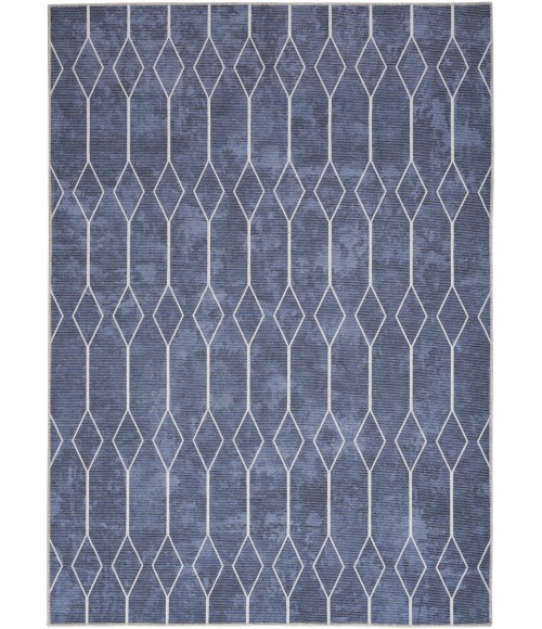 Nicole Curtis Machine Washable Series 1 Area Rug Nicole Curtis Machine Washable Series 1 Area Rug SR107 Navy