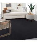 Nourison Essentials Area Rug Nourison Nourison Essentials Black Area Rug NRE01 Black 10' x 14'