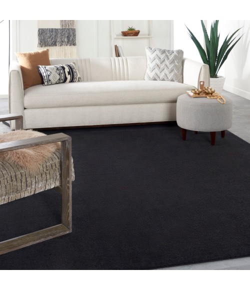 Nourison Essentials Area Rug Nourison Nourison Essentials Black Area Rug NRE01 Black 10' x 14'