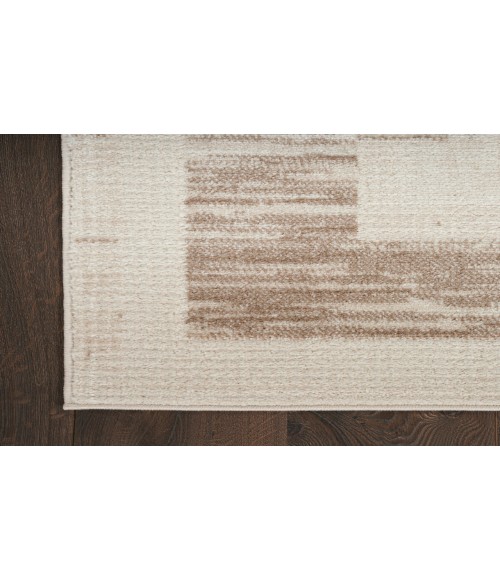 Nourison Serenity Home Mocha Ivory SRH07 5 ft. 3 in. X 7 ft. 3 in. Rectangle Rug