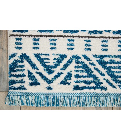 Nourison Kamala Area Rug DS503-Ivory/Blue