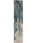 Nourison Maxell Area Rug MAE08 Ivory/Teal 2'2" x 12'