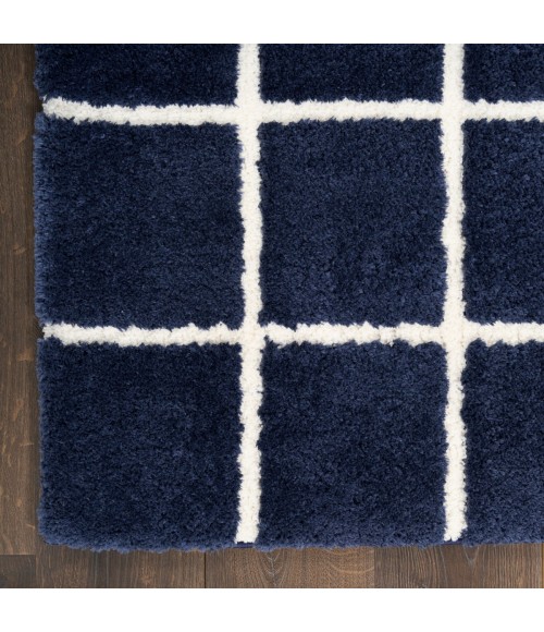 DKNY West End Ave Navy Ivory WTE01 8 ft. X 10 ft. Rect. Rug