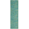 Nourison Home Nourison Essentials Blue Green NRE01 2 ft. 2 in. X 14 ft. Rectangle Rug