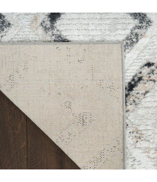 Nourison Dekor Grey Charcoal DEK05 2 ft. X 4 ft. Rect. Rug