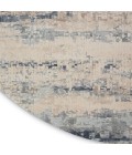 Rustic Textures Area Rug Nourison Rustic Textures Area Rug RUS04 Beige/Grey 7'10" Round