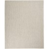 Nourison Courtyard - Cou01 Ivory Silver Area Rug 7 ft. X 10 ft. Rectangle
