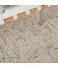Nourison Vail Ivory Grey Teal VAI04 3 ft. 9 in. X 5 ft. 9 in. Rect. Rug