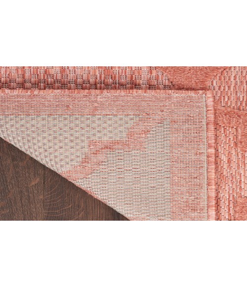 Nourison Easy Care Coral Orange NES01 2 ft. X 4 ft. Rectangle Rug