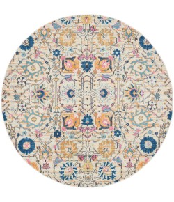 Nourison Passion - Psn01 Ivory Multicolor Area Rug 8 ft. X Round