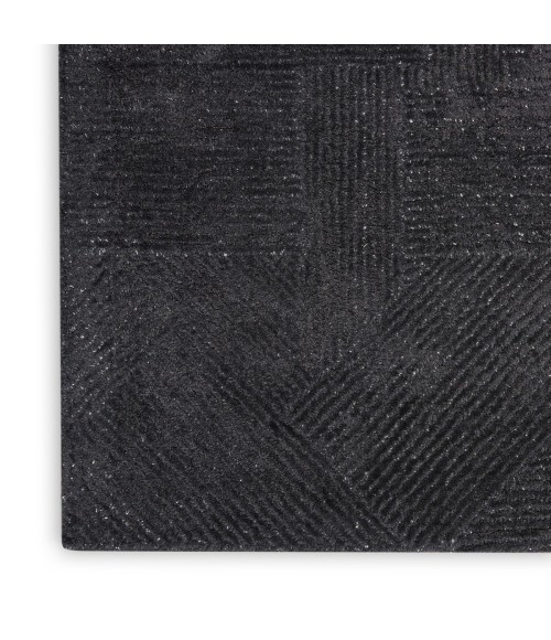 Michael Amini Ma30 Star Area Rug SMR01 Black 5'3" x 7'3"