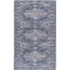 Nicole Curtis Machine Washable Series 1 Ivory Navy SR101 2 ft. 2 in. X 8 ft. Rectangle Rug