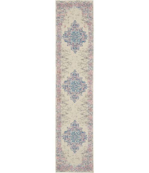 Nourison Grafix Runner Area Rug GRF14-Ivory/Pink