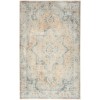 Nourison Astra Machine Washable Beige Blue ASW12 4 ft. X 6 ft. Rectangle Rug