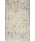 Nourison Astra Machine Washable Beige Blue ASW12 4 ft. X 6 ft. Rectangle Rug