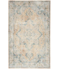 Nourison Astra Machine Washable Beige Blue ASW12 4 ft. X 6 ft. Rectangle Rug