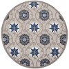 Nourison Home Aloha ALH19 Grey Blue 7 ft. 10 in. Round Area Rug