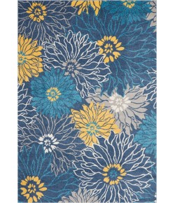 Nourison Passion - Psn17 Blue Area Rug 6 ft. 7 X 9 ft. 6 Rectangle