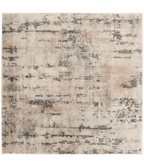 Nourison Quarry Beige Grey QUA01 5 ft. X Square Rug
