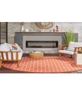 Nourison Reversible Indoor Outdoor Coral RVB01 8 ft. Round Rug
