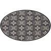 Nourison Aloha Black White ALH34 7’10” Round Rug