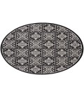 Nourison Aloha Black White ALH34 7’10” Round Rug