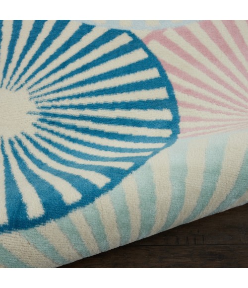 Nourison Grafix Round Area Rug GRF20-Ivory/Multi