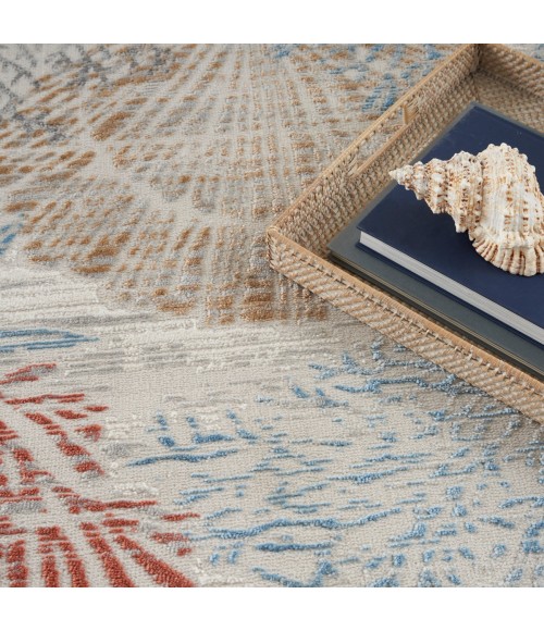 Nourison Seaside Multicolor SDS04 6 ft. X 9 ft. Rect. Rug