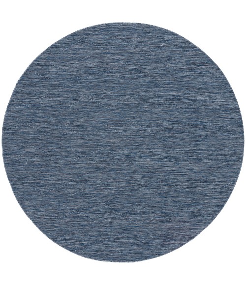 Nourison Washable Solutions Navy Blue WSL01 8 ft. X Round Rug