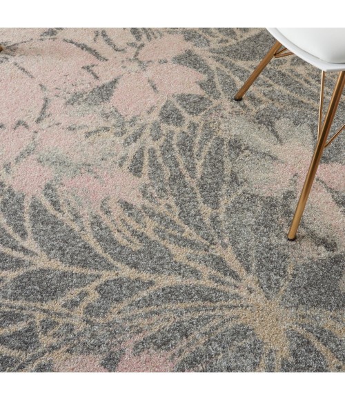 Nourison Tranquil Area Rug TRA08-Grey/Pink