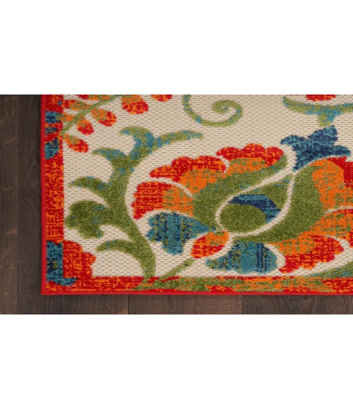 Nourison Aloha Red Multicolor Rug ALH17 12 ft. X 15 ft. Rectangle - Rugs Town Nourison Aloha Red Multicolor ALH17 12 ft. X 15 ft. Rectangle Rug