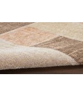 Nourison Astra Machine Washable Beige Multicolor ASW09 4 ft. X 6 ft. Rectangle Rug