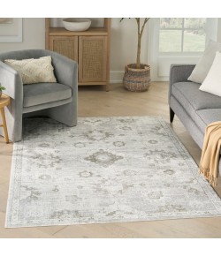 Nourison Home Astra Machine Washable ASW19 Ivory 6 ft. 7 in. X 9 ft. Area Rug