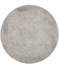 Rustic Textures Area Rug Nourison Rustic Textures Area Rug RUS09 Ivory/Light Blue 5'3" Round