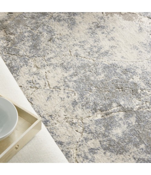 Nourison SAHARA Area Rug kathy ireland Home Sahara Area Rug KI394-Blue/Ivory