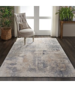 Nourison Rustic Textures - Rus05 Beige Grey Area Rug 5 ft. 3 X 7 ft. 3 Rectangle