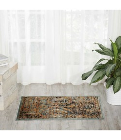 Nourison Delano - Del06 Blue Area Rug 2 ft. X 3 ft. Rectangle