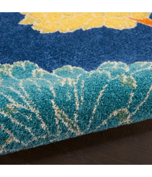 Nourison Allur Area Rug ALR06-Navy Multicolor