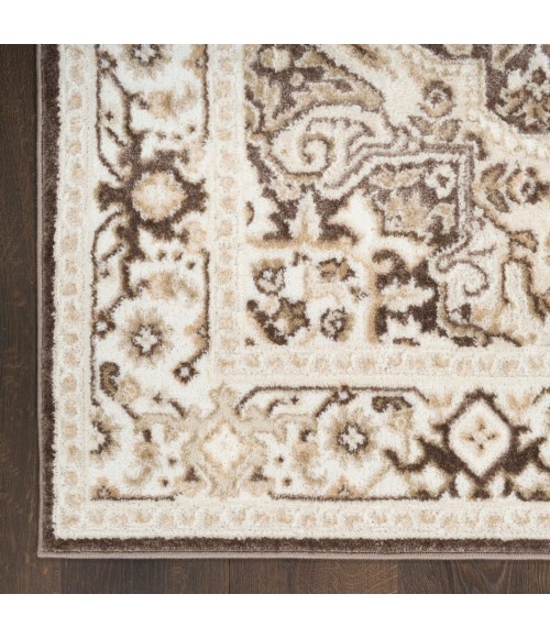 Nourison Dekor Brown Ivory DEK08 2 ft. x 4 ft. Rect. Rug