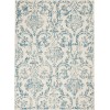 Nourison Jubilant - Jub09 Ivory Blue Area Rug 6 ft. X 9 ft. Rectangle