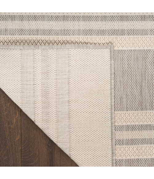 Nourison Horizon Indoor/Outdoor Grey HOZ05 6 ft. x 9 ft. Rect. Rug